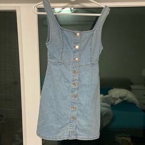 Denim mini dress
